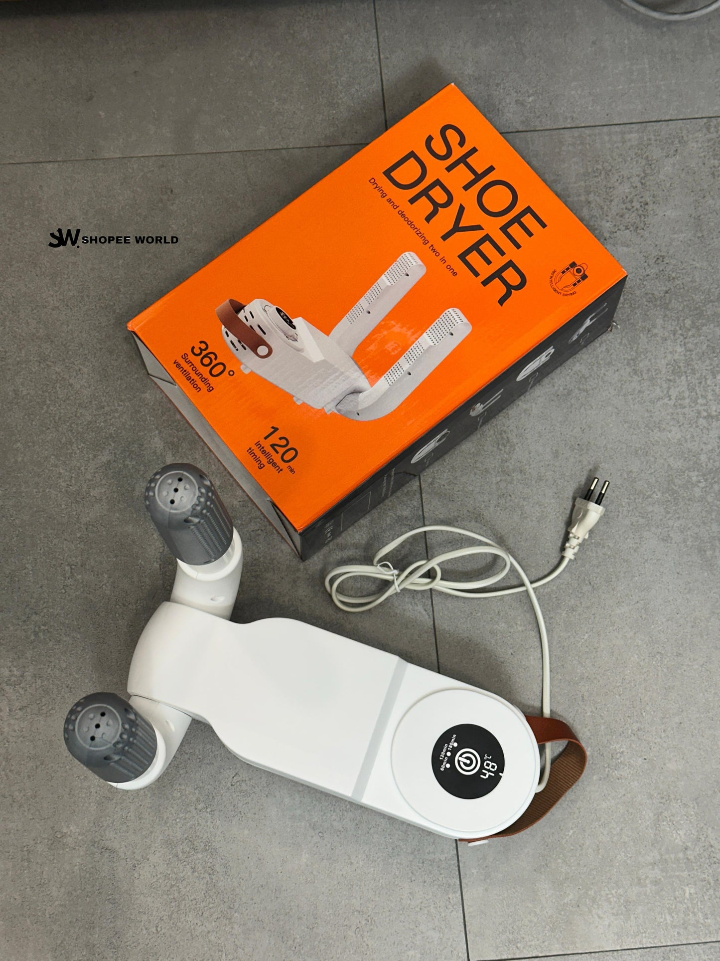 Portable Electric Shoe Dryer & Deodorizer | 360° Warm Air Boot Dryer with Smart Timer
