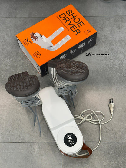 Portable Electric Shoe Dryer & Deodorizer | 360° Warm Air Boot Dryer with Smart Timer